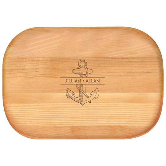 Anchor Name Small 10-inch Wood Bar Board